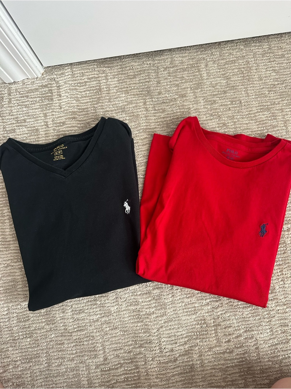 Polo by Ralph Lauren Red and Navy Short-Sleeve Tees